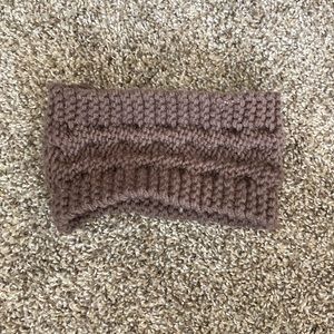 Brown Knit Headband